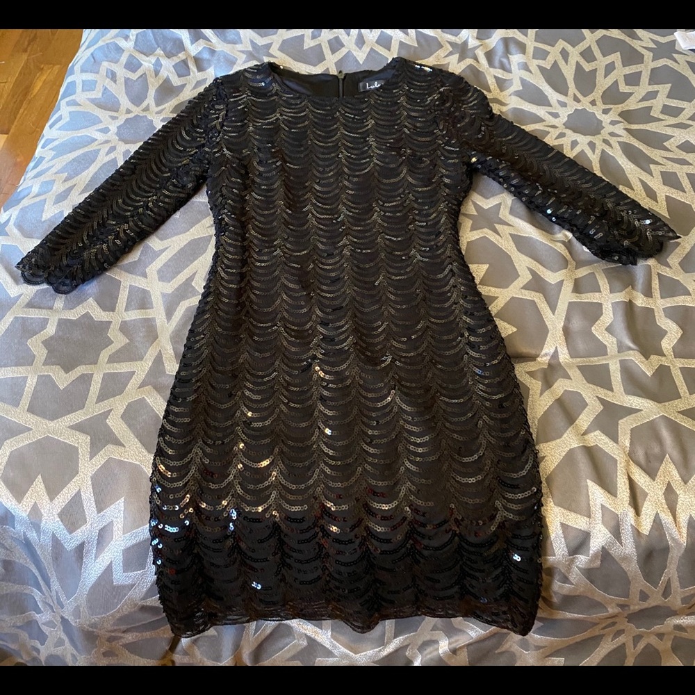 Lulu’s sequin black dress